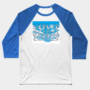 Colorful Birds In Nature Baseball T-Shirt